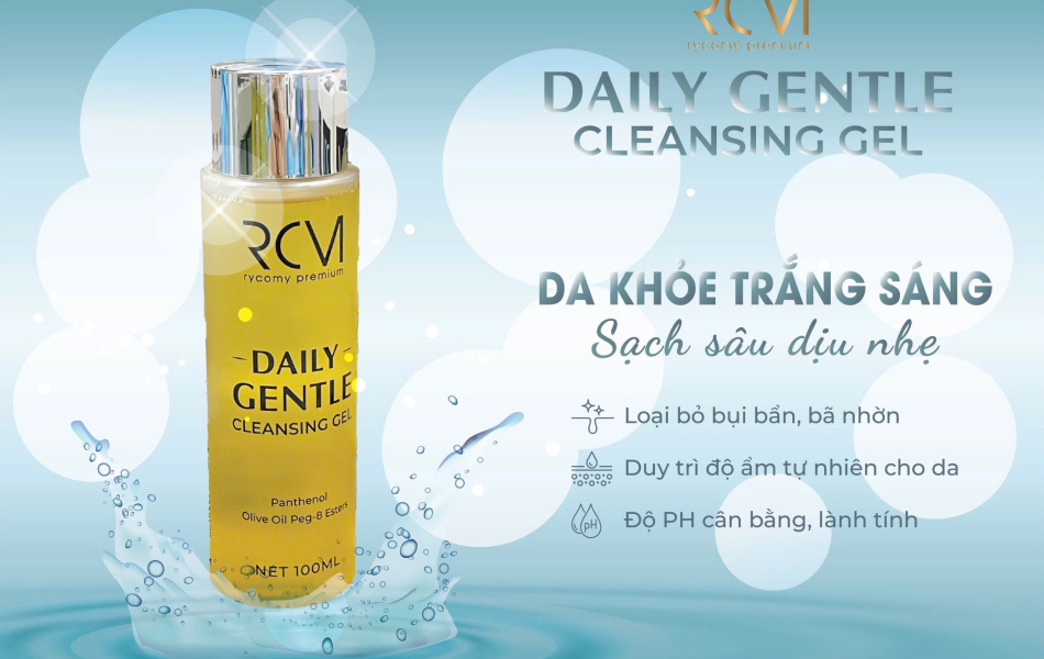 RYCOMY Gel Rửa Mặt Chuyên Sâu Daily Gentle Cleansing Gel 100ml