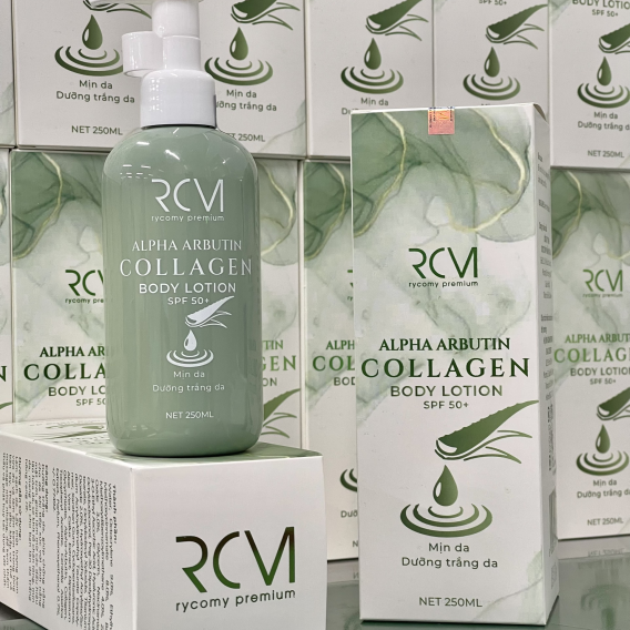 RYCOMY Sữa Dưỡng Trắng Da Chống Nắng Toàn Thân Alpha Arbutin Collagen Body Lotion SPF50+ 250ml