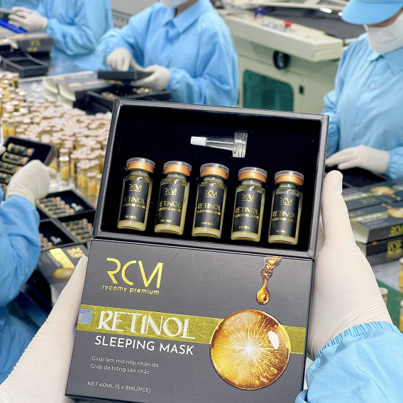 RYCOMY Mặt Nạ Ngủ Retinol Sleeping Mask 8mlx5pcs