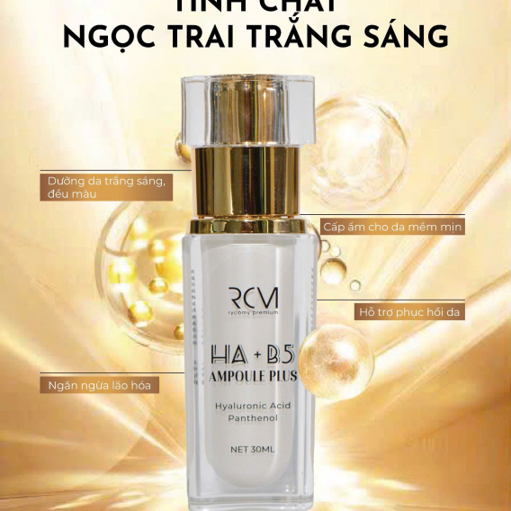 RYCOMY Tinh Chất Dưỡng Trắng Da  – Căng Bóng HA + B5 Ampoule Plus 30ml
