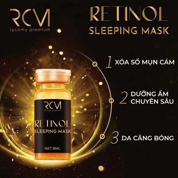 RYCOMY Mặt Nạ Ngủ Retinol Sleeping Mask 8mlx5pcs